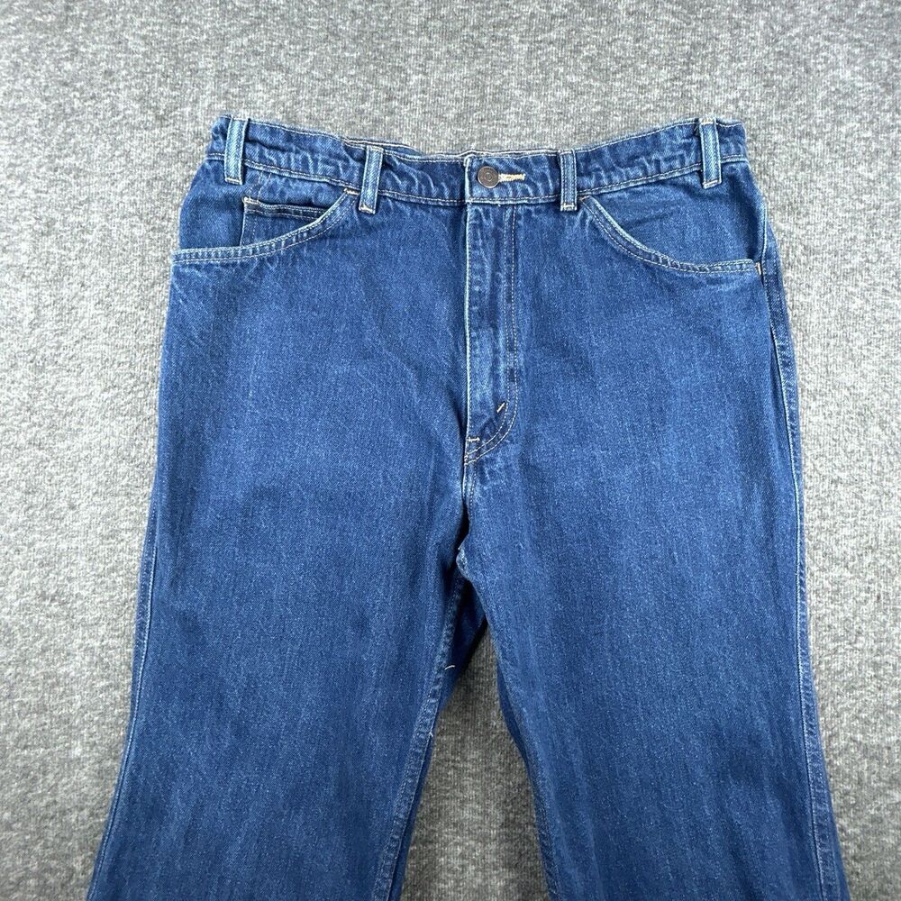 Levi's VTG Orange Tab Mens Jeans Sz 34x32 (Tag 36x32) 40830-7117 Blue Denim 80s - Picture 2 of 9